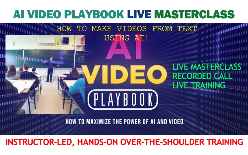 AI Video Playbook Live Masterclass